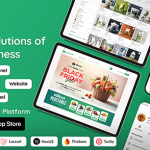eGrocer – Online Multi Vendor Grocery Store, eCommerce Marketplace Flutter Full App with Admin Panel