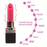 95mm Vibrators for Women - Sexy Lipstick, Clitoris Nipple Licks, Vaginal Anal Plug, Female Masturbator, Erotic Toys, Sex Products