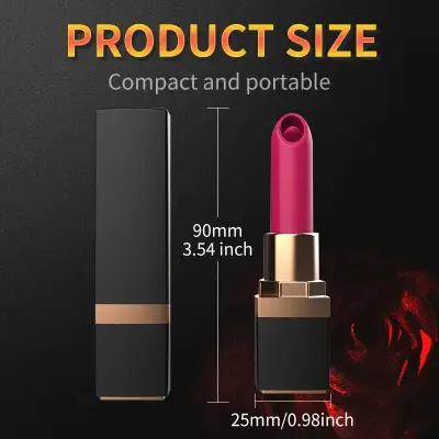 95mm Vibrators for Women - Sexy Lipstick, Clitoris Nipple Licks, Vaginal Anal Plug, Female Masturbator, Erotic Toys, Sex Products