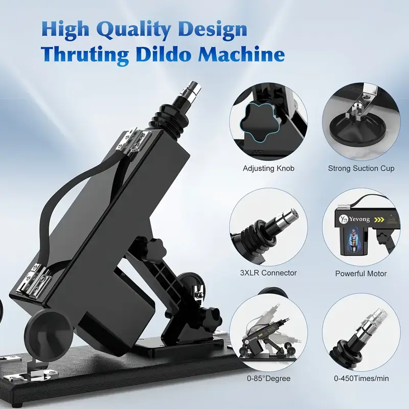 Sex Machine Automatic Sex Thrusting Machine For Women And Men Adult Sex Toy 3XLR Connector Thrusting Dildo Machine For Couples And Solo Play Sex Toys