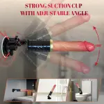 Realistic Thrusting Dildo Vibrator, Portable Simulation Vibrator with Dust Cover And Adjustable Suction Cup Base, G-spot And Anal Stimulation Vibrating Dildo