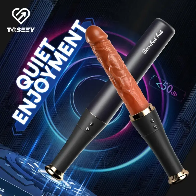 Thrusting Dildo Vibrator Sex Toys - Realistic Baseball Vibrating Dildo Heating Vibrators with 10 Thrusting & 10 Vibrating Modes for G Spot Anal Dildos