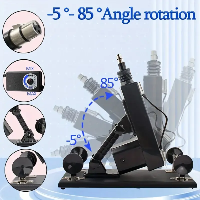 Sex machine Gun Automatic Masturbation Quiet Love Machines Vibrator for Women with 5 Black Dildos