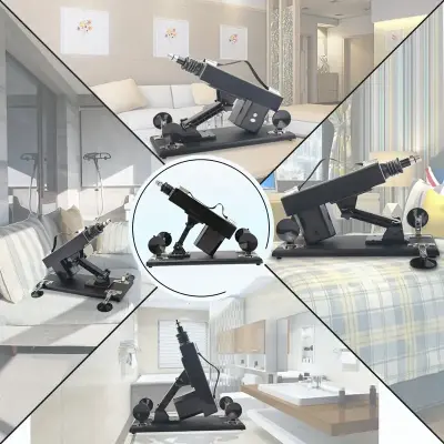 Sex machine Gun Automatic Masturbation Quiet Love Machines Vibrator for Women with 5 Black Dildos