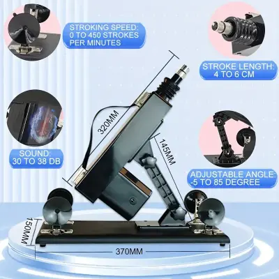 Sex machine Gun Automatic Masturbation Quiet Love Machines Vibrator for Women with 5 Black Dildos