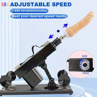 Sex machine Gun Automatic Masturbation Quiet Love Machines Vibrator for Women with 5 Black Dildos