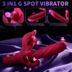 Rechargeable Bunny Vibrator] Rechargeable 3-in-1 AAV G-Spot Bunny Vibrator