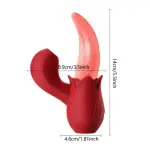 2 In 1 Lick Suck Vibrators For Women Licking Tongue Clitoris Stimulator G Spot Massager Vagina Sucking Female Orgasm Sex Toys