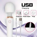 Powerful Dildos Vibrator Dual motor silicone Wand G-Spot Massager 10 modes Sex Toy for Couple Clitoris Stimulator for Adult