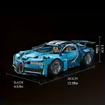 2025 Trendy Supercar Building Block Set, High-Saturation Blue Sleek Design, Suitable for Ages 14+, Easy DIY Assembly Toy, Perfect Birthday and Holiday Gift