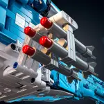 1711pcs 1:35 Special Ops Rotorcraft - Stabilized Rotors & Quick-Swap Pods w/ Command Platform | Arctic Mission Gifts: Halloween to Valentine