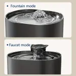 Smart Automatic Cat Water Dispenser with Transparent Window - USB-Powered (No Batteries Needed), Spill-Proof IPX4, Large 74.39oz Capacity