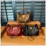 New Chanel style color matching underarm bag diamond chain bag large capacity shoulder tote bag